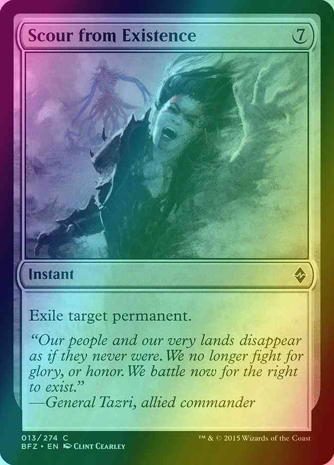 Scour from Existence [13] [Battle for Zendikar] [Foil] – Face to