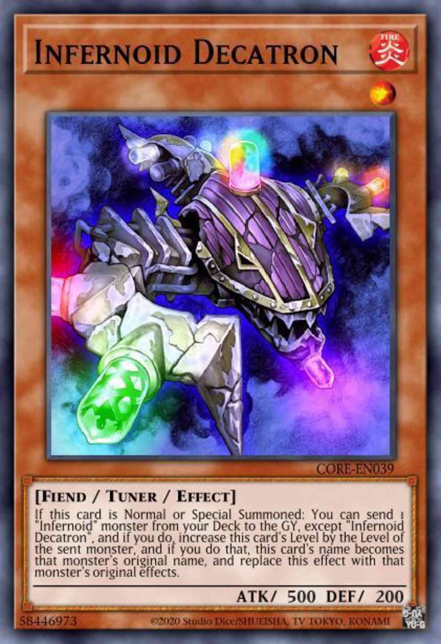 Infernoid Decatron - CORE-EN039 - Super Rare - Unlimited