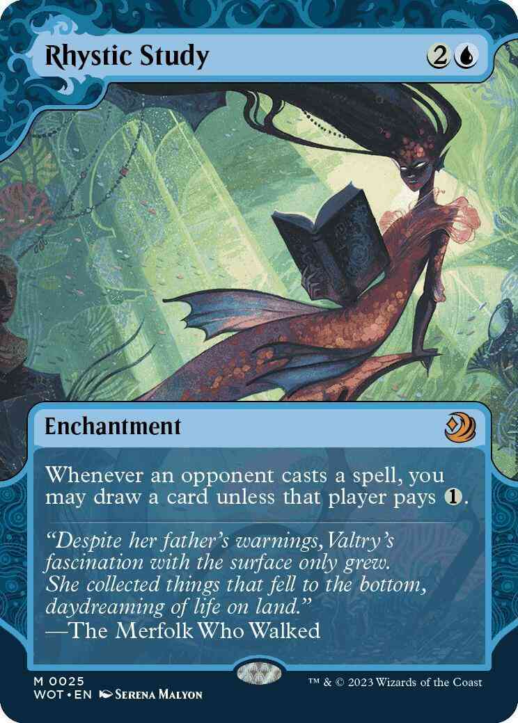 Rhystic Study [25] [Enchanting Tale Showcase] [Wilds of Eldraine