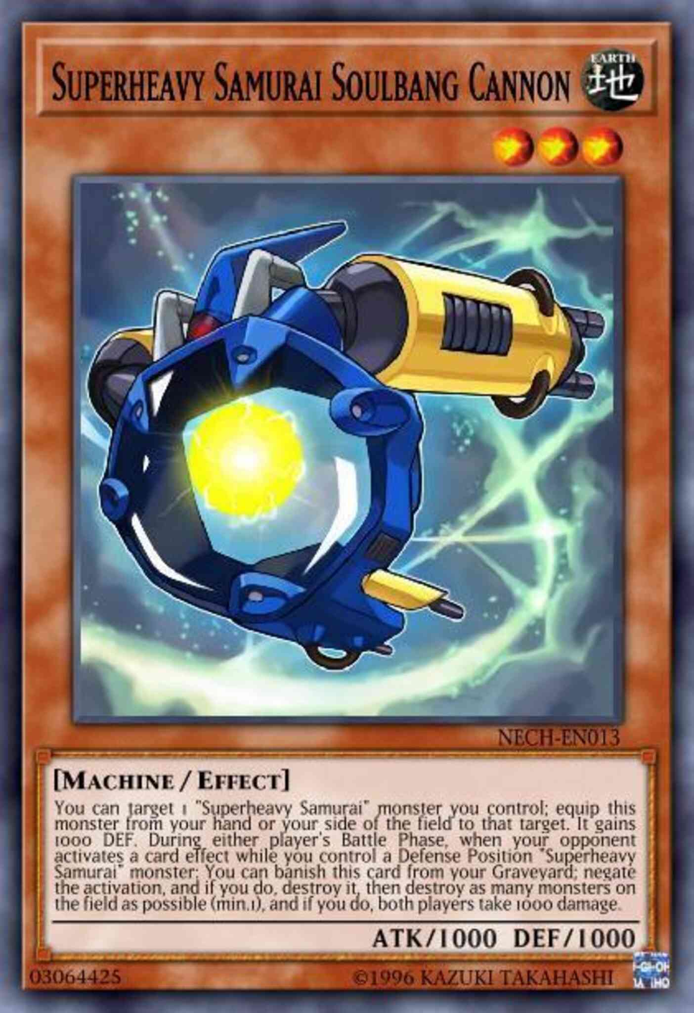 Superheavy Samurai Soulbang Cannon - NECH-EN013 - Common - Unlimited