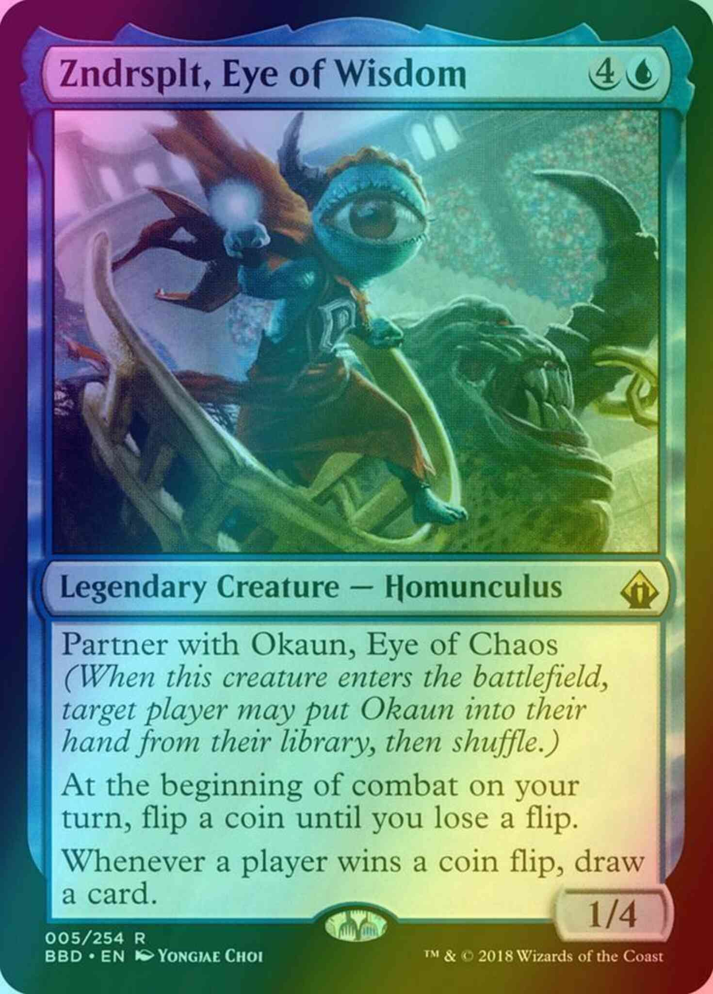 Zndrsplt, Eye of Wisdom [5] [Battlebond] [Foil] – Face to Face Games