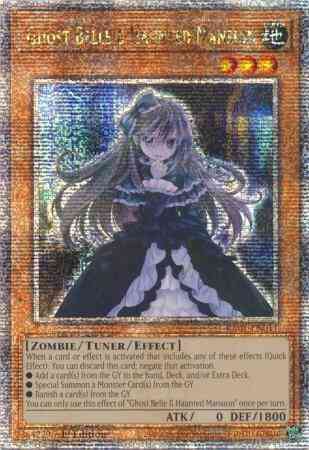 Ghost Belle & Haunted Mansion - RA01-EN011 - Quarter Century Secret Rare - 1st Edition