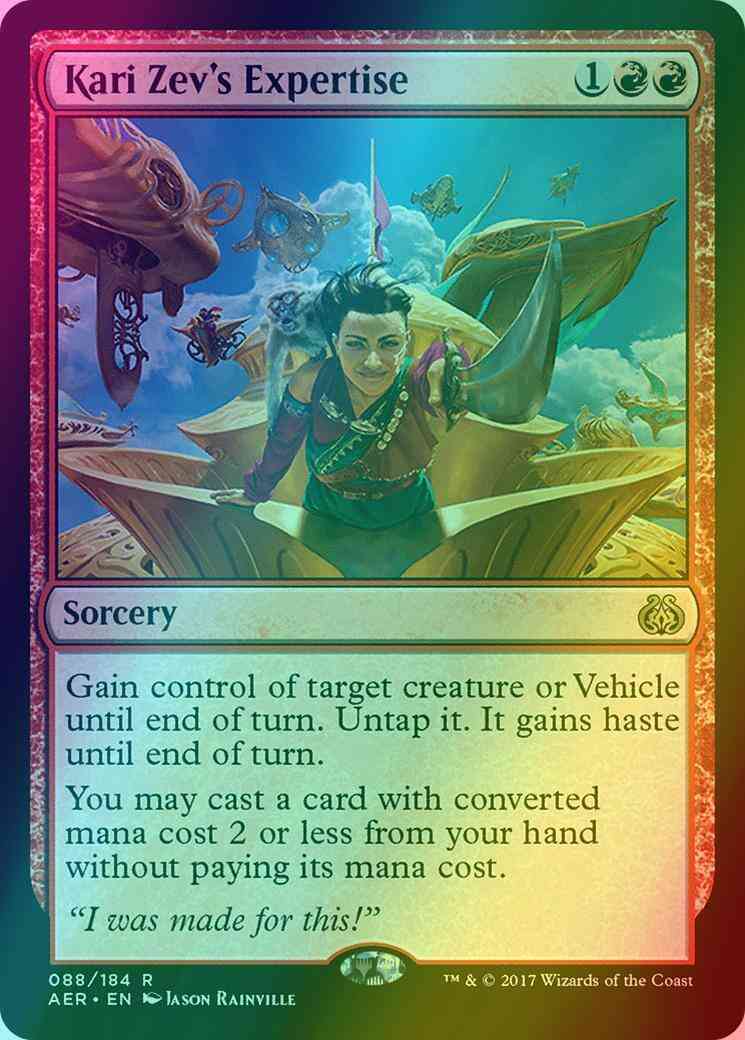 Kari Zev's Expertise [88] [Aether Revolt] [Foil] – Face to Face Games
