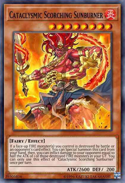 Cataclysmic Scorching Sunburner - SAST-EN028 - Common - Unlimited