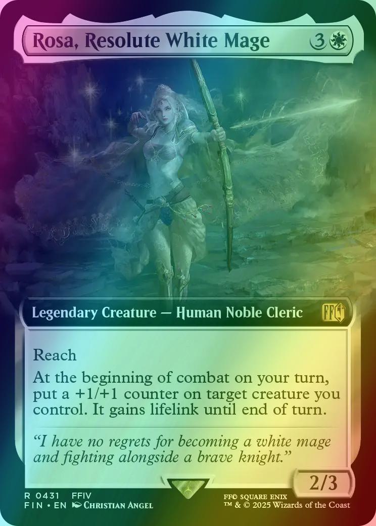 Rosa, Resolute White Mage [431] [Extended Art] [FINAL FANTASY] [Foil]   Face to Face Games