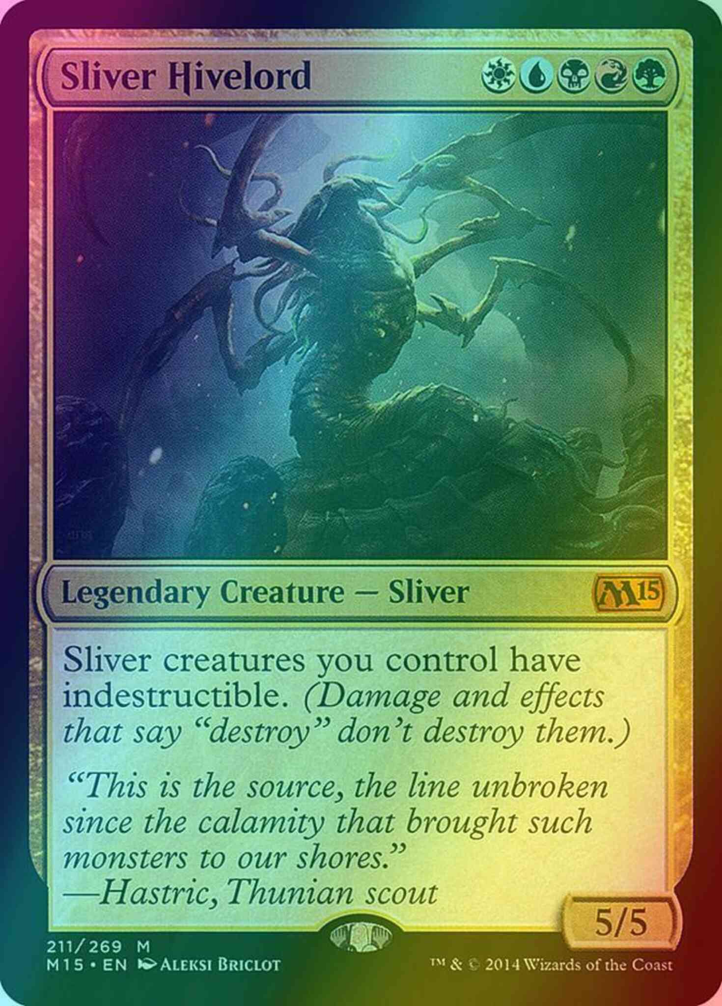 Sliver Hivelord [211] [Magic 2015] [Foil] – Face to Face Games