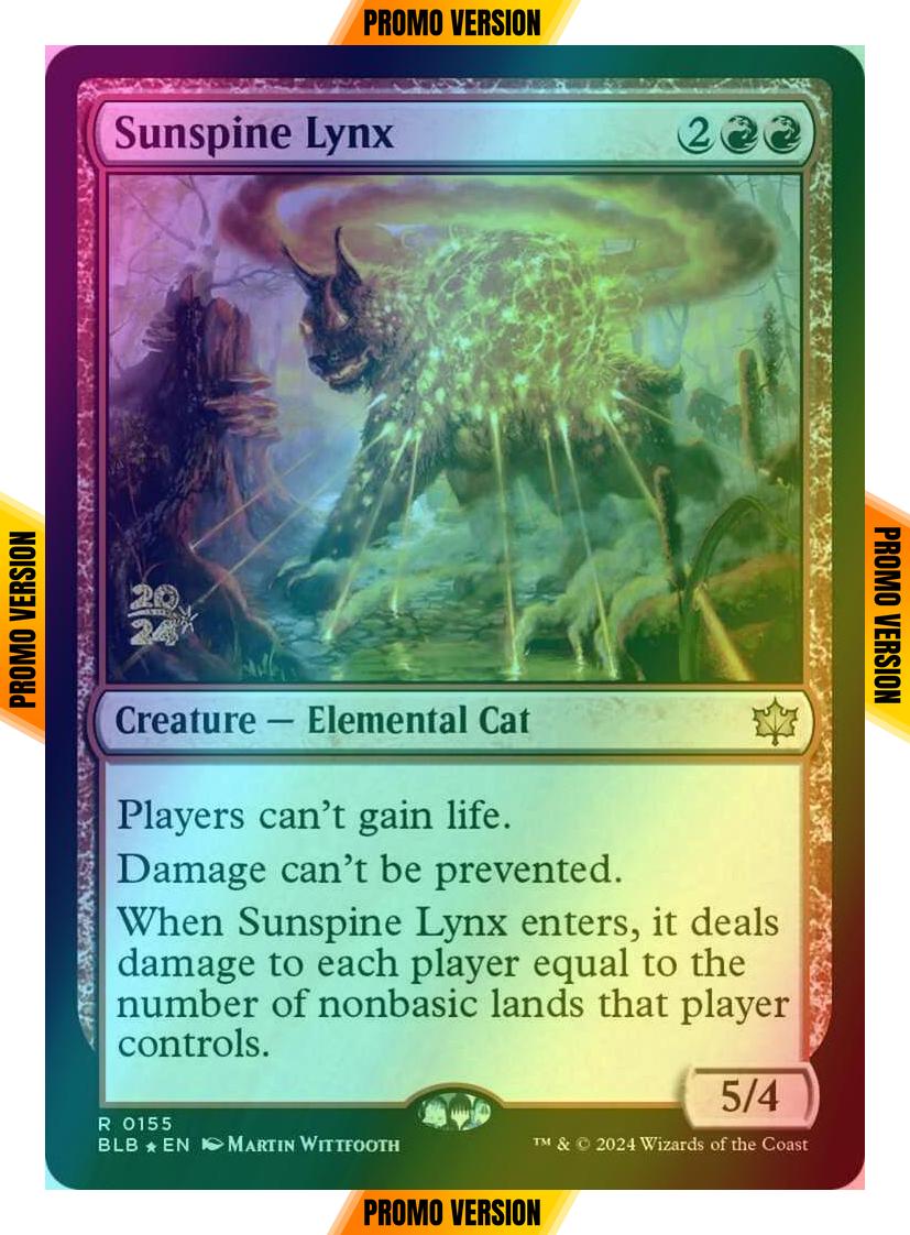 Sunspine Lynx [155s] [Prerelease] [Bloomburrow: Promos] [Foil]
