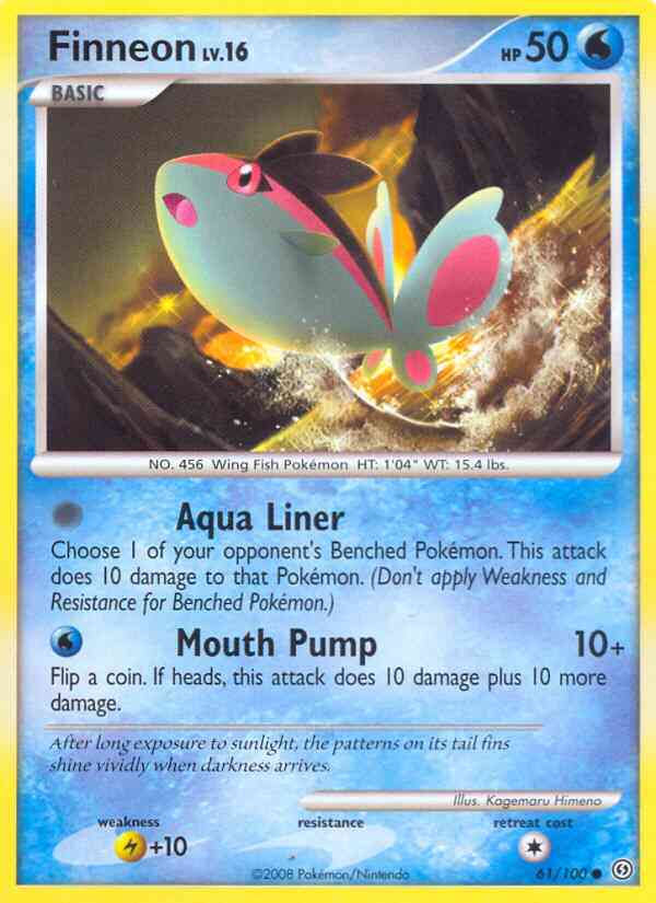 Finneon - 61/100 - Common [dp7-61] [Reverse Holo]