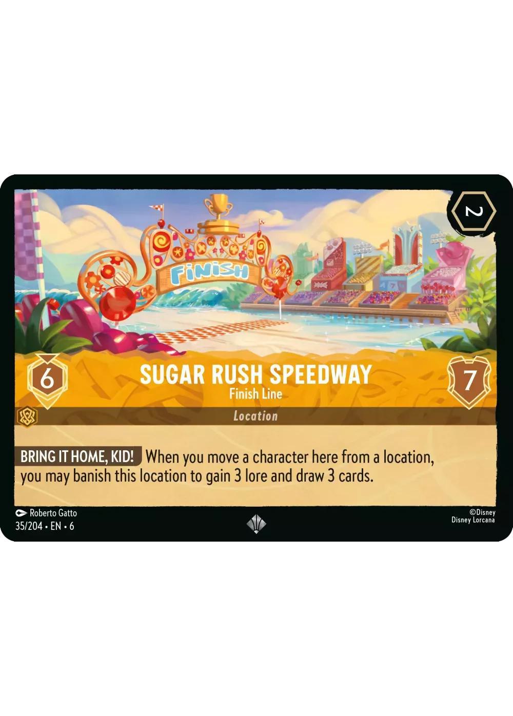 Sugar Rush Speedway - Finish Line - 35/204 [Azurite Sea] [Non-Foil]