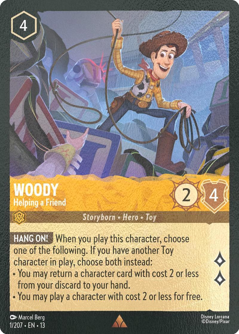 Woody - Helping a Friend - 1/204 [Attack of the Vine!] [Cold Foil]