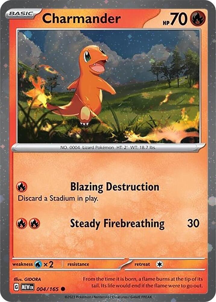 Charmander - 004/165 - Promo [Charizard ex Super-Premium Collection] [sv035msp-004] [Cosmos Holo]