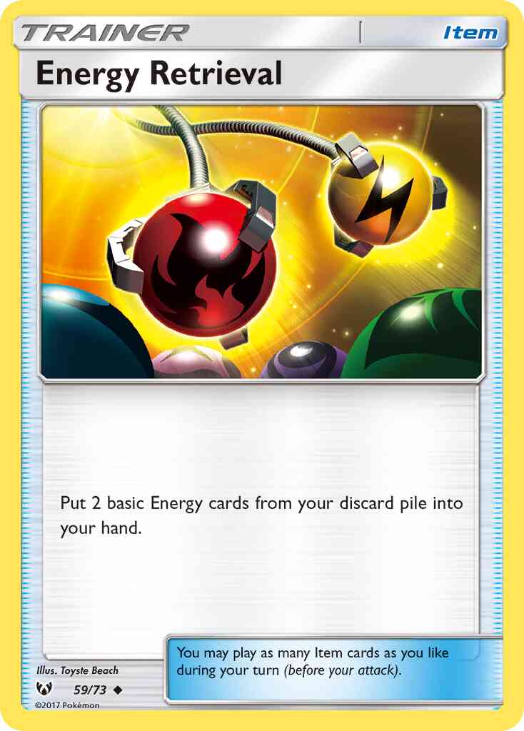 Energy Retrieval - 59/73 - Uncommon [sm35-59] [Non-Holo]