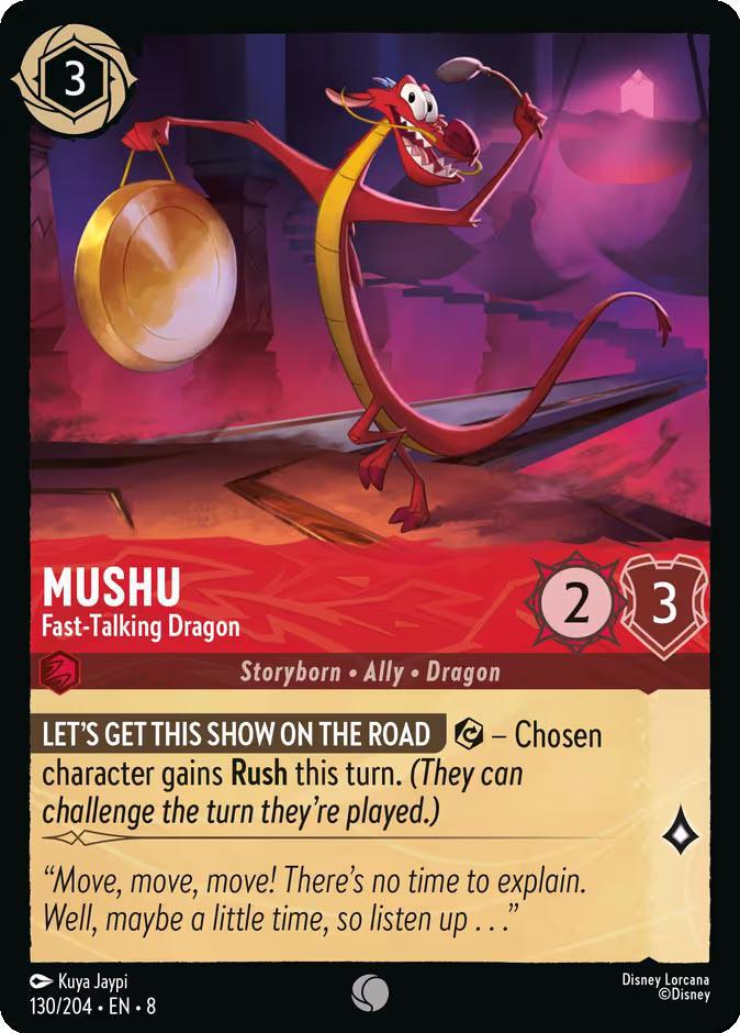 Mushu - Fast-Talking Dragon - 130/204 [Reign of Jafar] [Non-Foil]