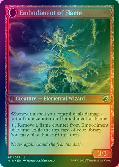 Flame Channeler // Embodiment of Flame [141] [Innistrad: Midnight Hunt] [Foil]