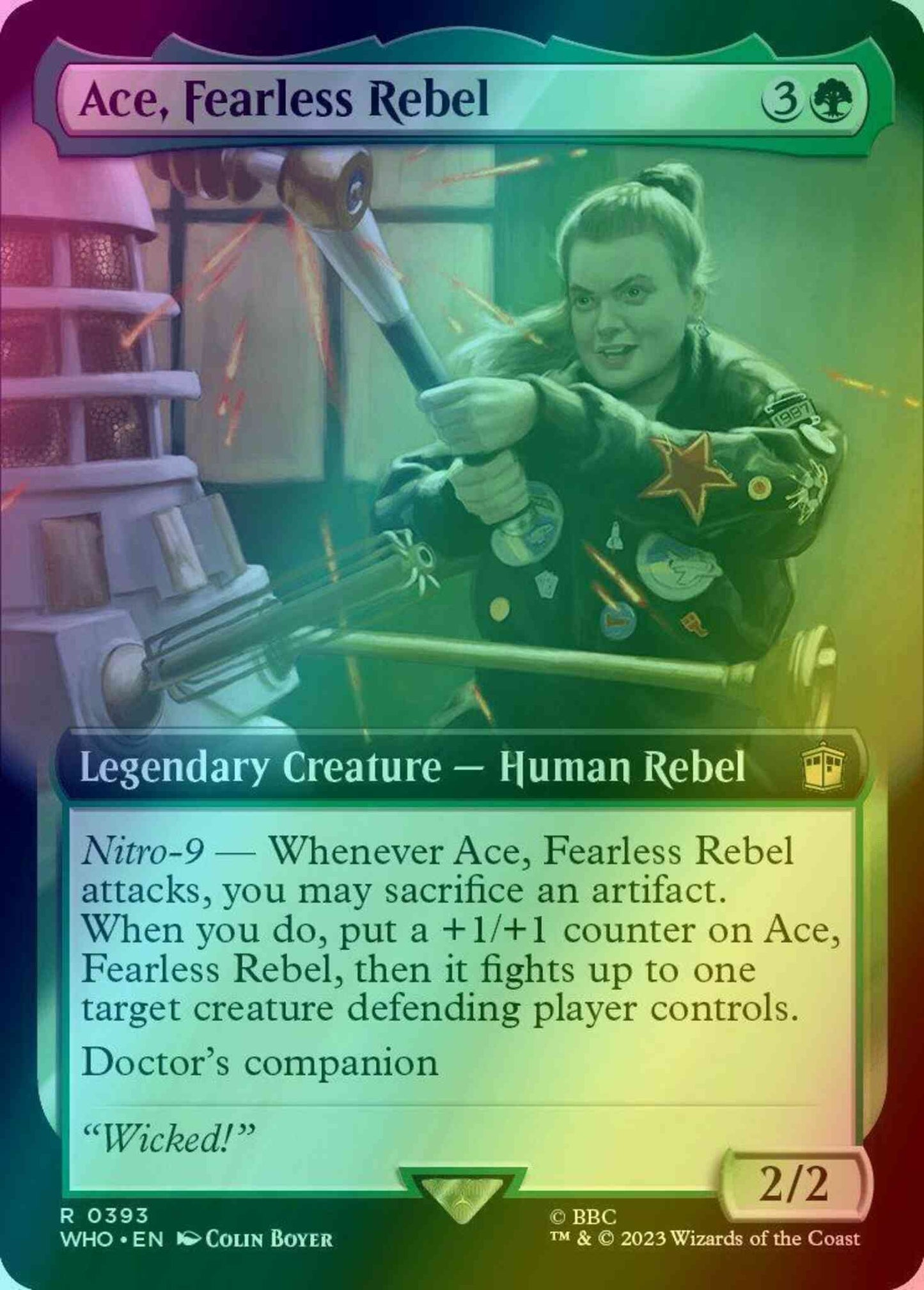 Ace, Fearless Rebel [393] [Extended Art] [Universes Beyond: Doctor Who] [Foil]