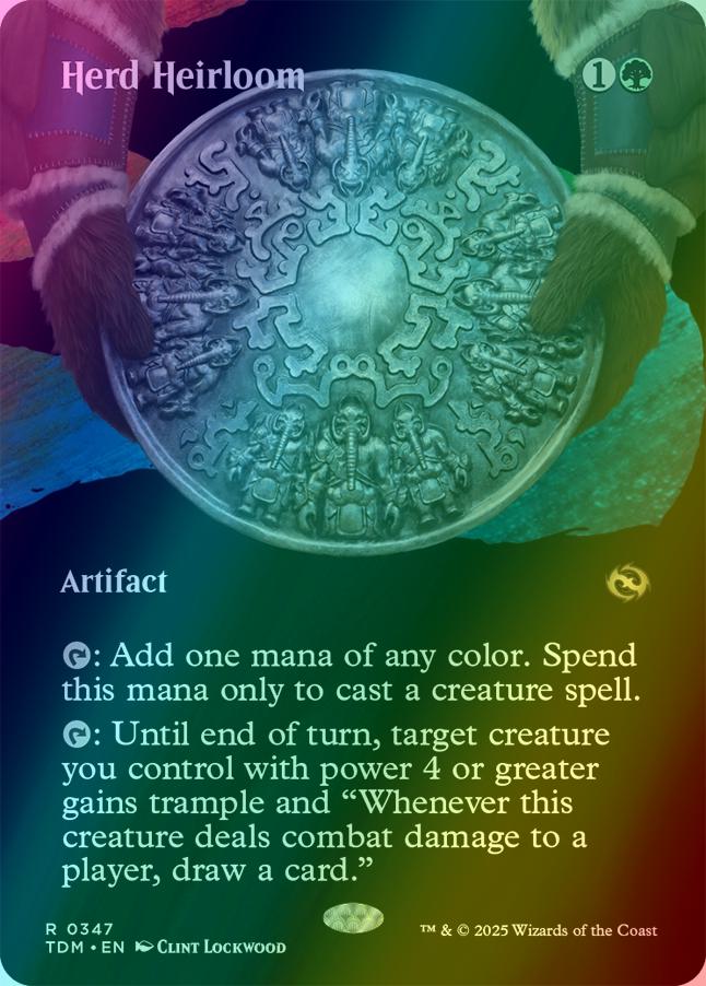 Herd Heirloom [347] [Borderless] [Clan] [Tarkir: Dragonstorm] [Foil]