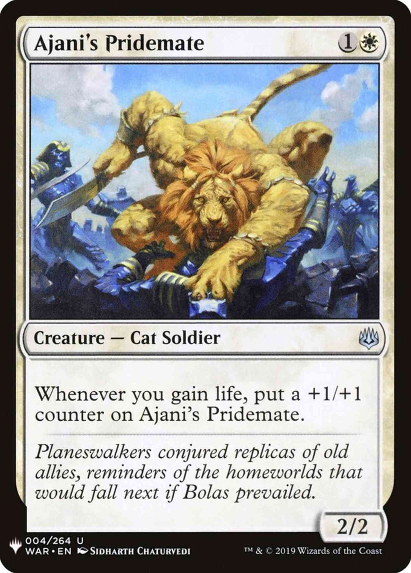 Ajani's Pridemate [WAR-4] [The List] [Non-Foil]