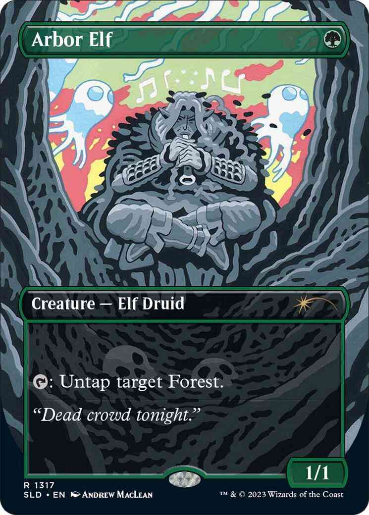 Arbor Elf [1317] [Borderless] [Andrew MacLean] [Secret Lair Drop] [Non-Foil]