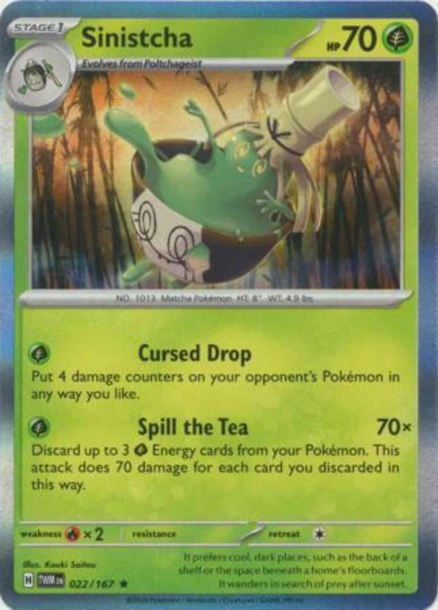 Sinistcha - 022/167 - Rare [sv06-022] [Holo]