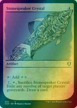 Stonespeaker Crystal [450] [Rulebook Showcase] [Commander Legends: Battle for Baldur's Gate] [Foil]