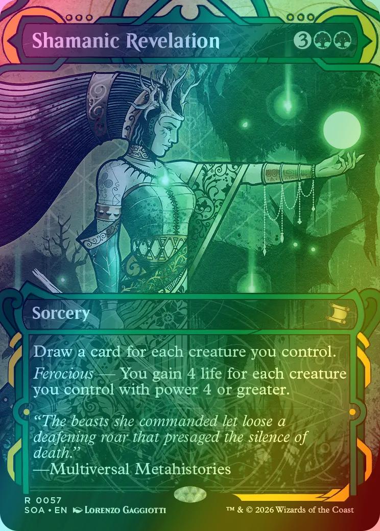 Shamanic Revelation [57] [Showcase] [Secrets of Strixhaven: Mystical Archive] [Foil]
