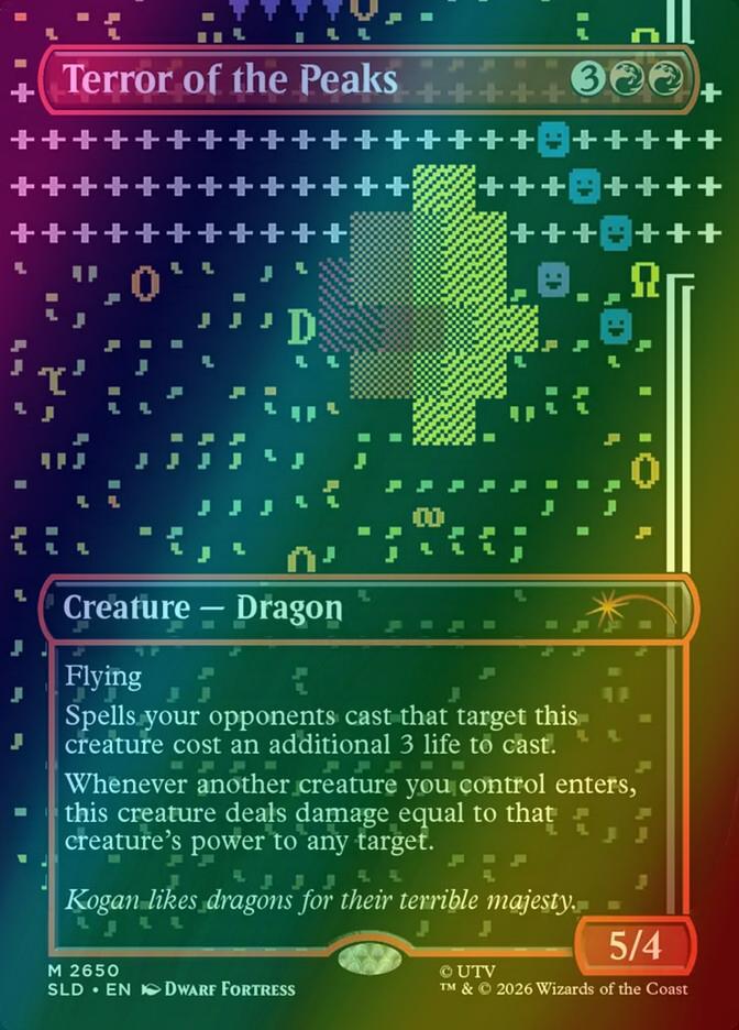 Terror of the Peaks [2650] [Borderless] [Dwarf Fortress] [Secret Lair Drop] [Foil]