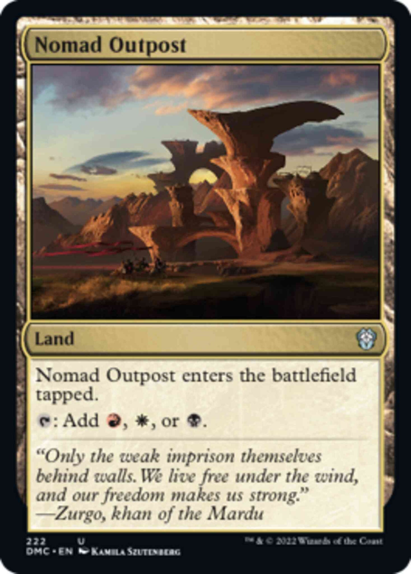 Nomad Outpost [222] [Dominaria United: Commander] [Non-Foil]