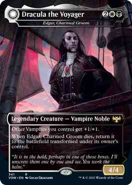 Dracula the Voyager // Casket of Native Earth - Edgar, Charmed Groom // Edgar Markov's Coffin [341] [Dracula Series] [Innistrad: Crimson Vow] [Non-Foil]