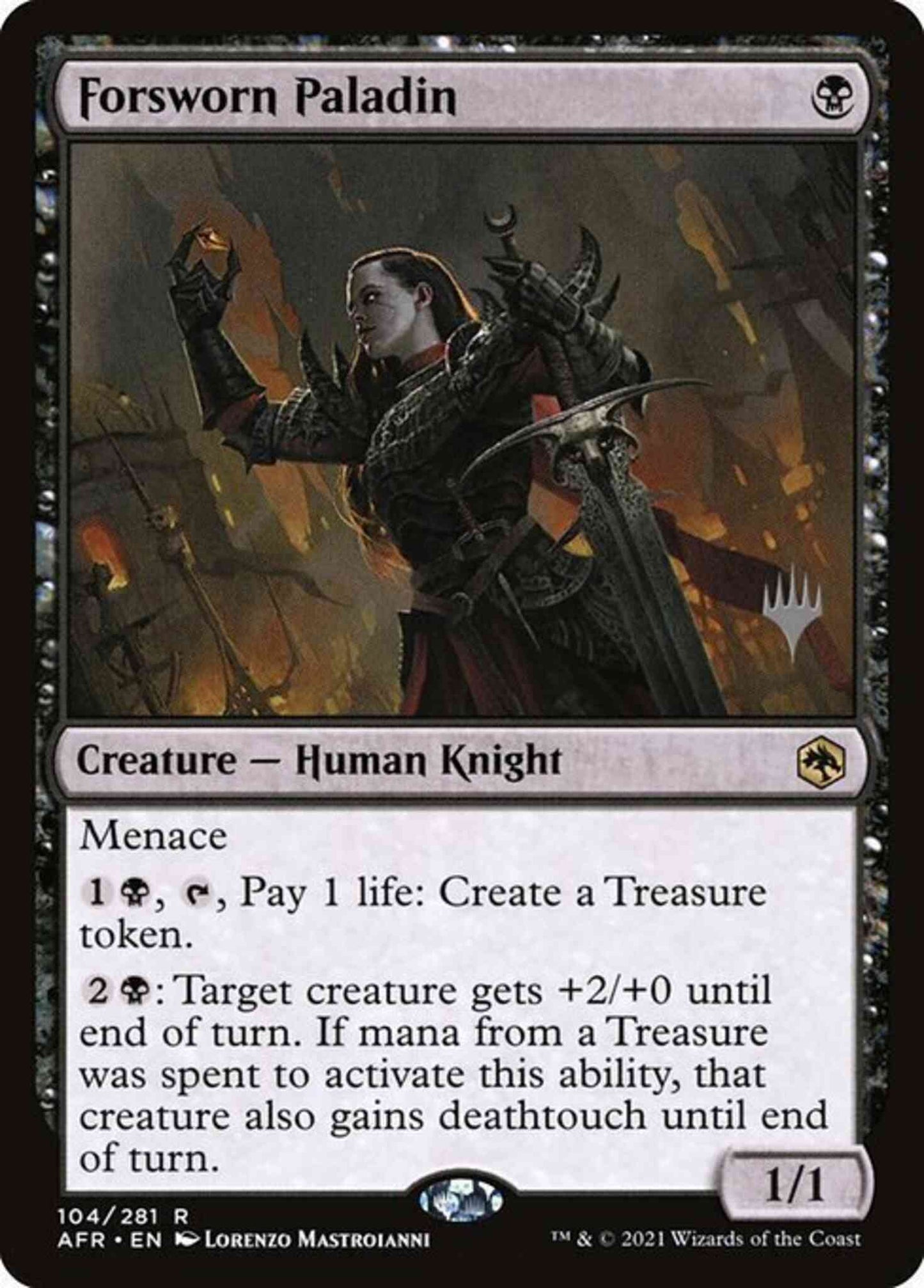 Forsworn Paladin [Promo Pack] [104p] [Adventures in the Forgotten Realms Promos] [Non-Foil]