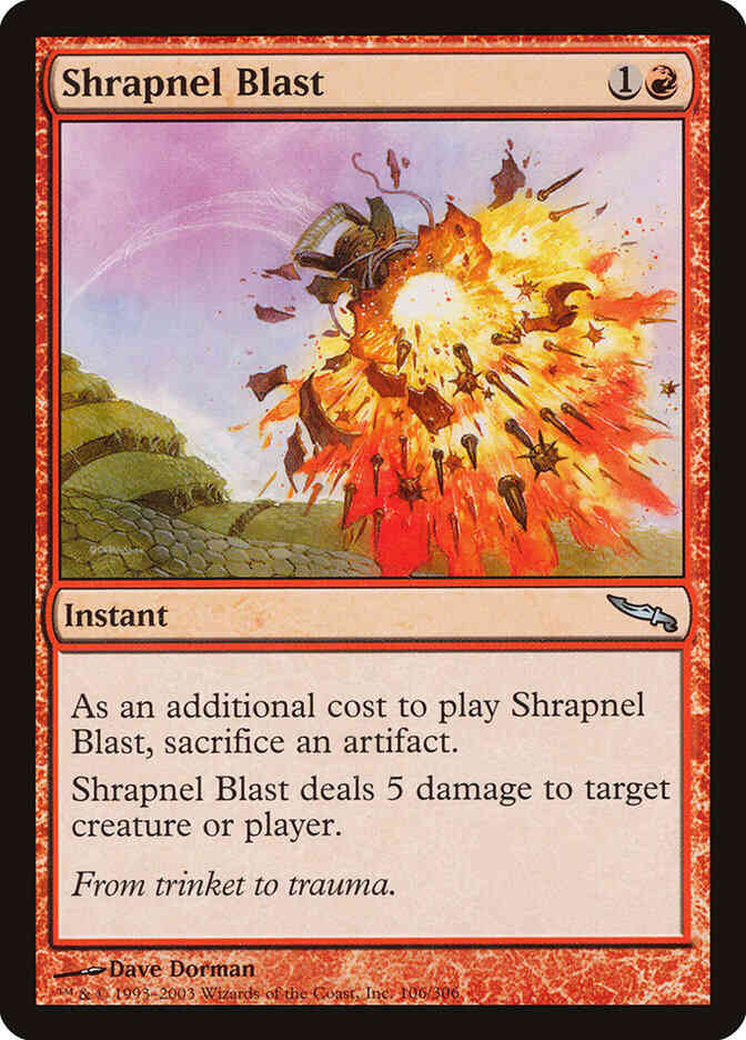 Shrapnel Blast [106] [Mirrodin] [Non-Foil]