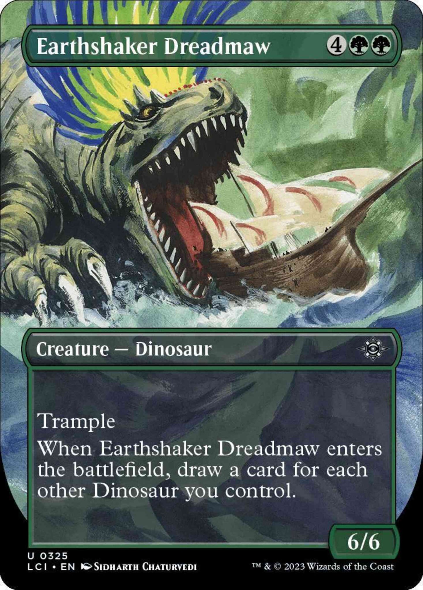 Earthshaker Dreadmaw [325] [Borderless] [The Lost Caverns of Ixalan] [Non-Foil]