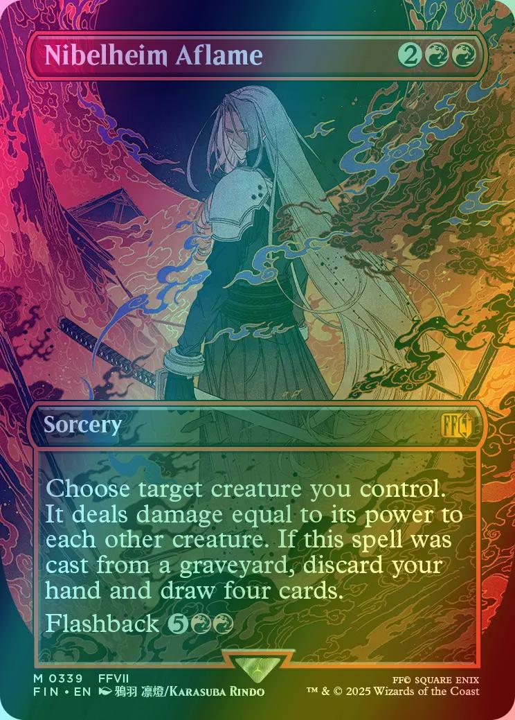 Nibelheim Aflame [339] [Borderless] [FINAL FANTASY] [Foil]
