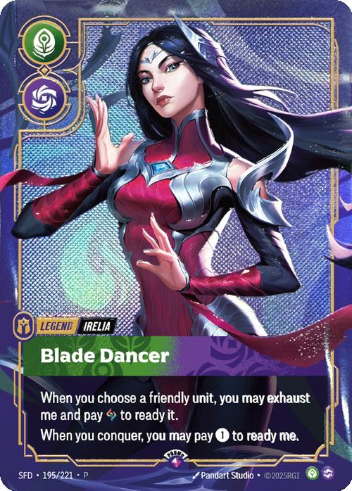 Blade Dancer (Irelia) (Metal) - 195/221 [Riftbound Organized Play Promotional Cards] [Foil]