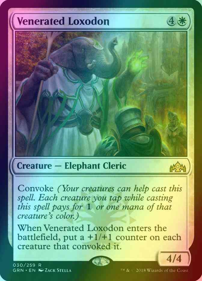 Venerated Loxodon [30] [Guilds of Ravnica] [Foil]