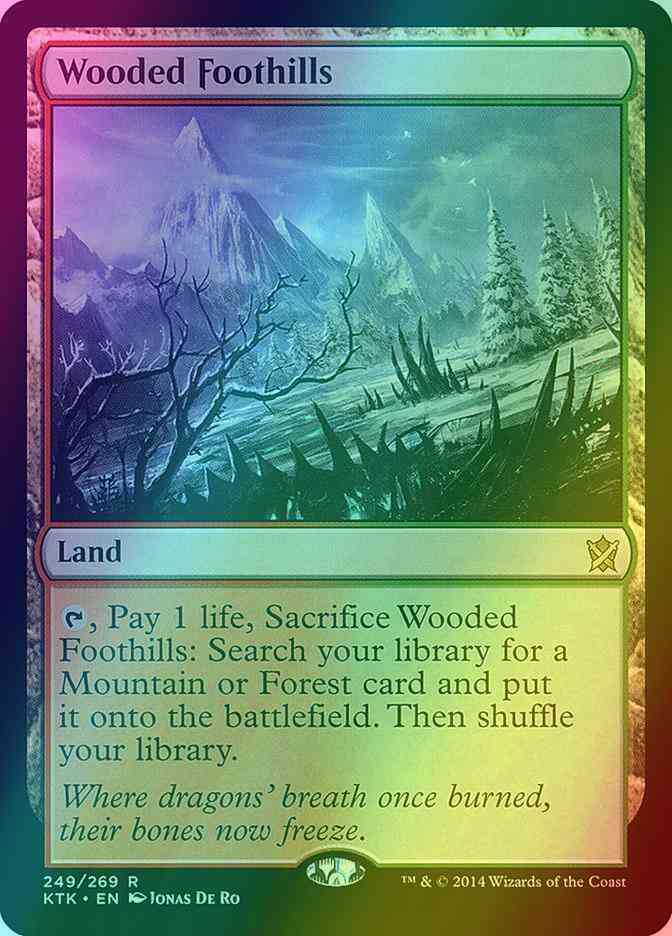 Wooded Foothills [249] [Khans Of Tarkir] [Foil]