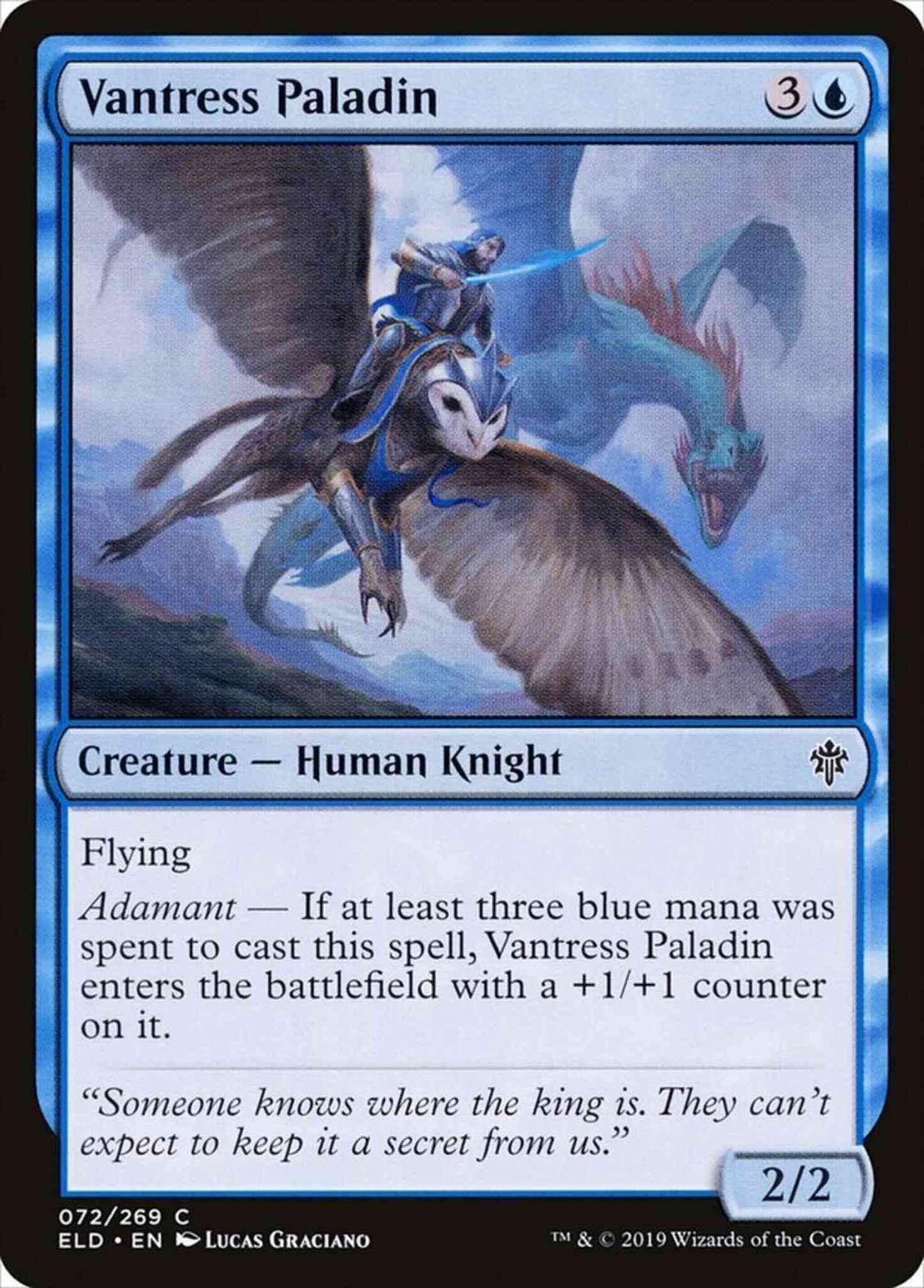 Vantress Paladin [72] [Throne of Eldraine] [Non-Foil]