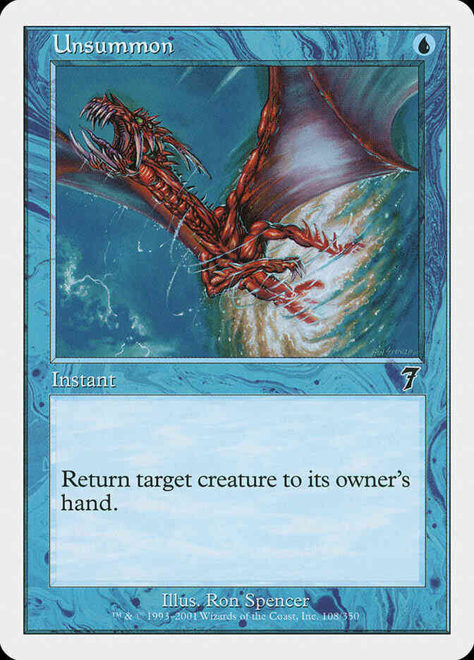 Unsummon [108] [Seventh Edition] [Non-Foil]
