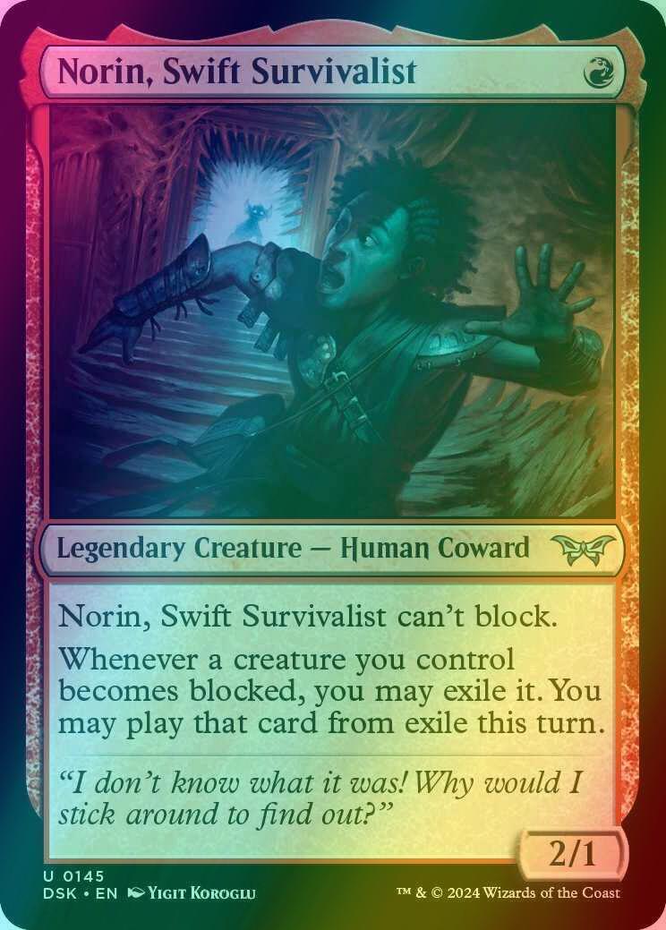 Norin, Swift Survivalist [145] [Duskmourn: House of Horror] [Foil]