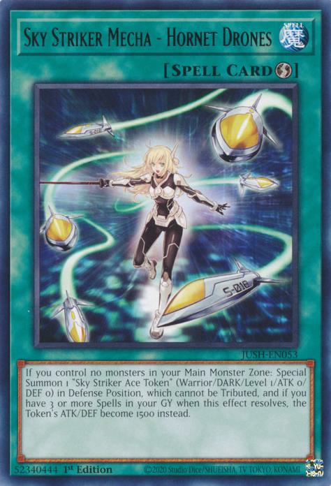 Sky Striker Mecha - Hornet Drones - JUSH-EN053 - Rare - 1st Edition