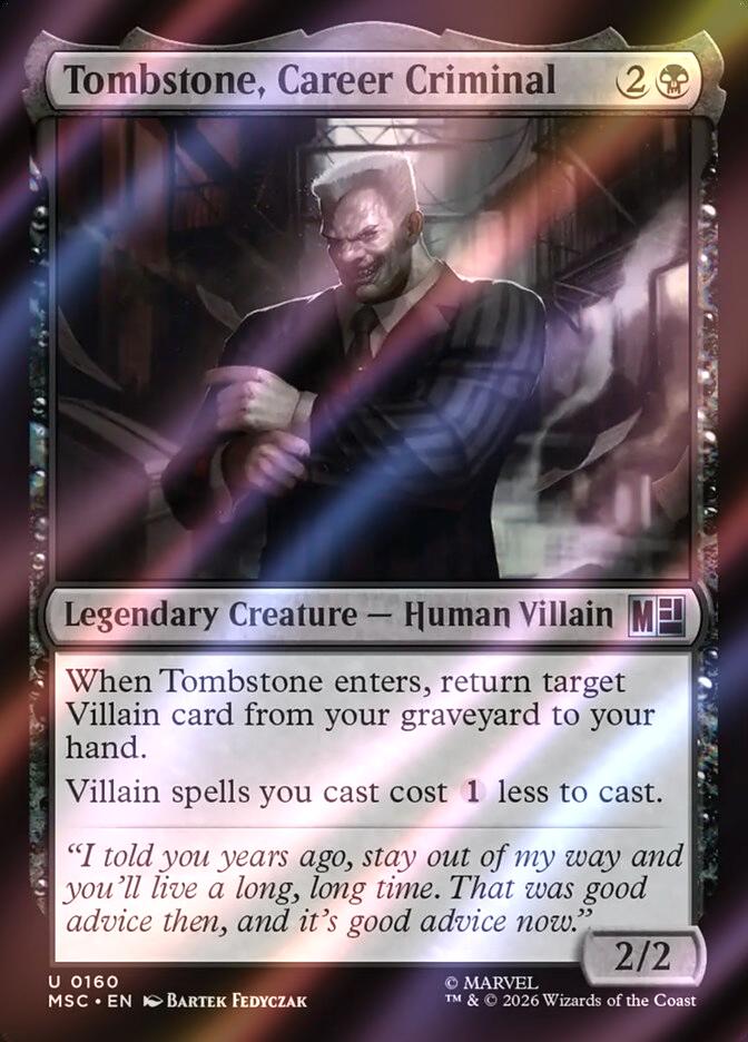 Tombstone, Career Criminal [160] [Marvel Super Heroes: Commander] [Surge Foil]