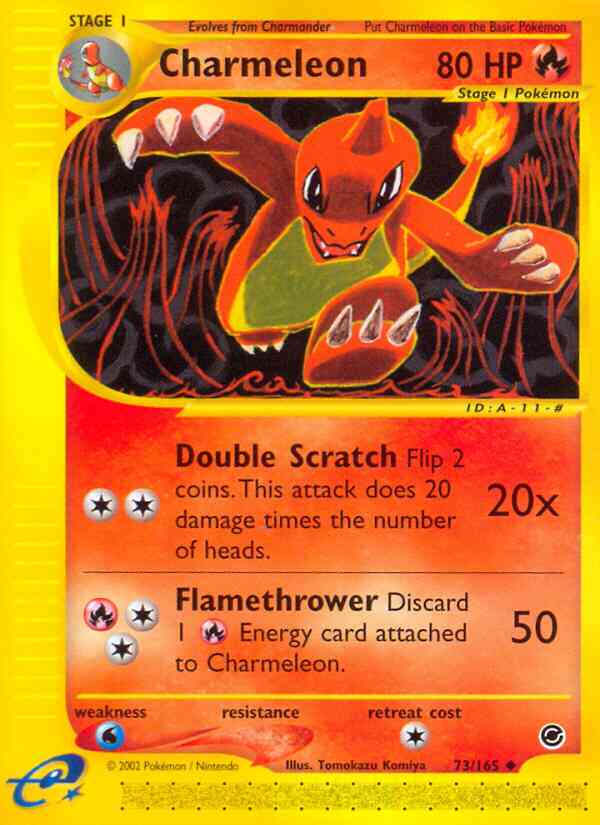 Charmeleon - 73/165 - Uncommon [ecard1-73] [Non-Holo]