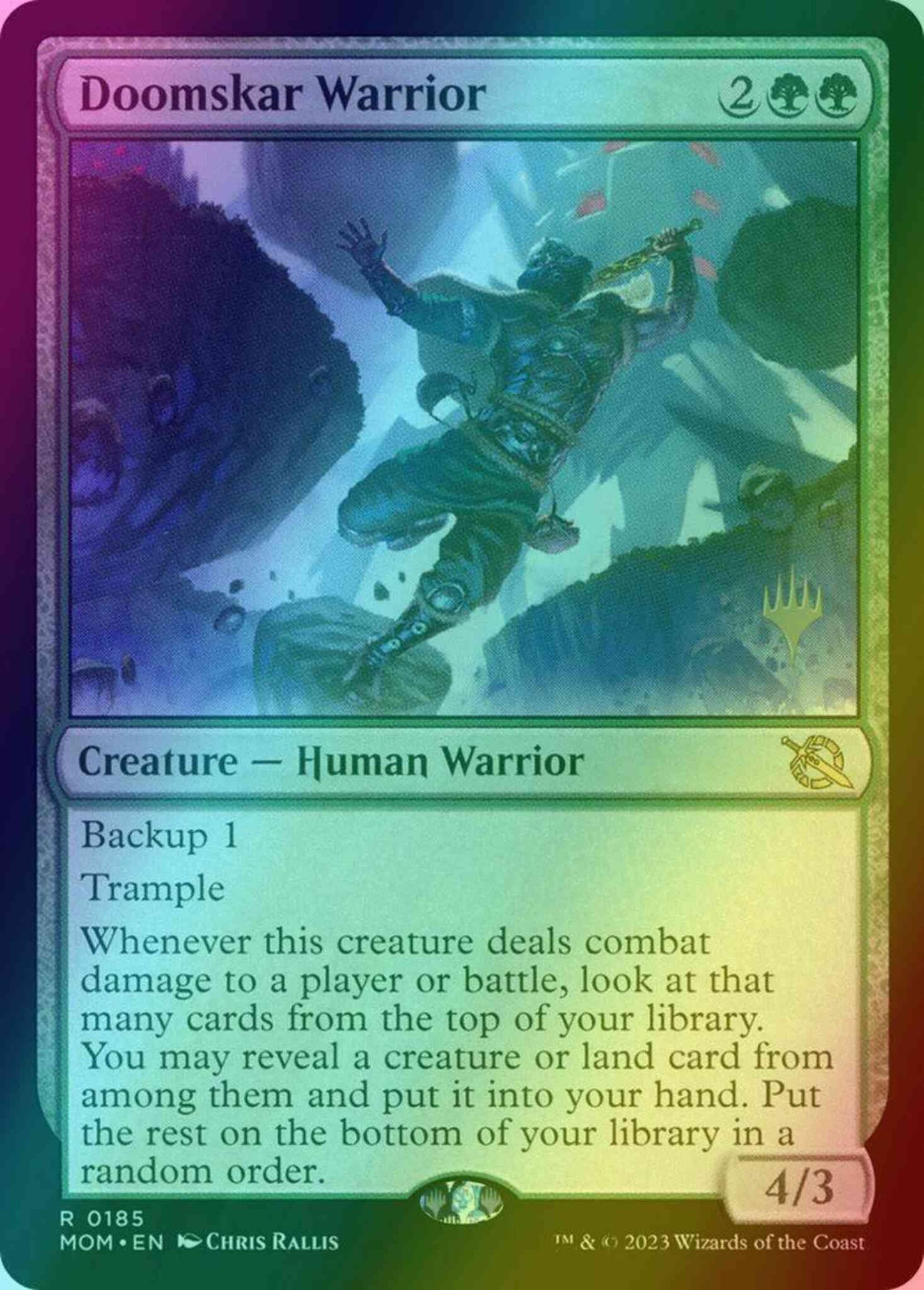 Doomskar Warrior [185p] [Promo Pack] [March of the Machine: Promos] [Foil]