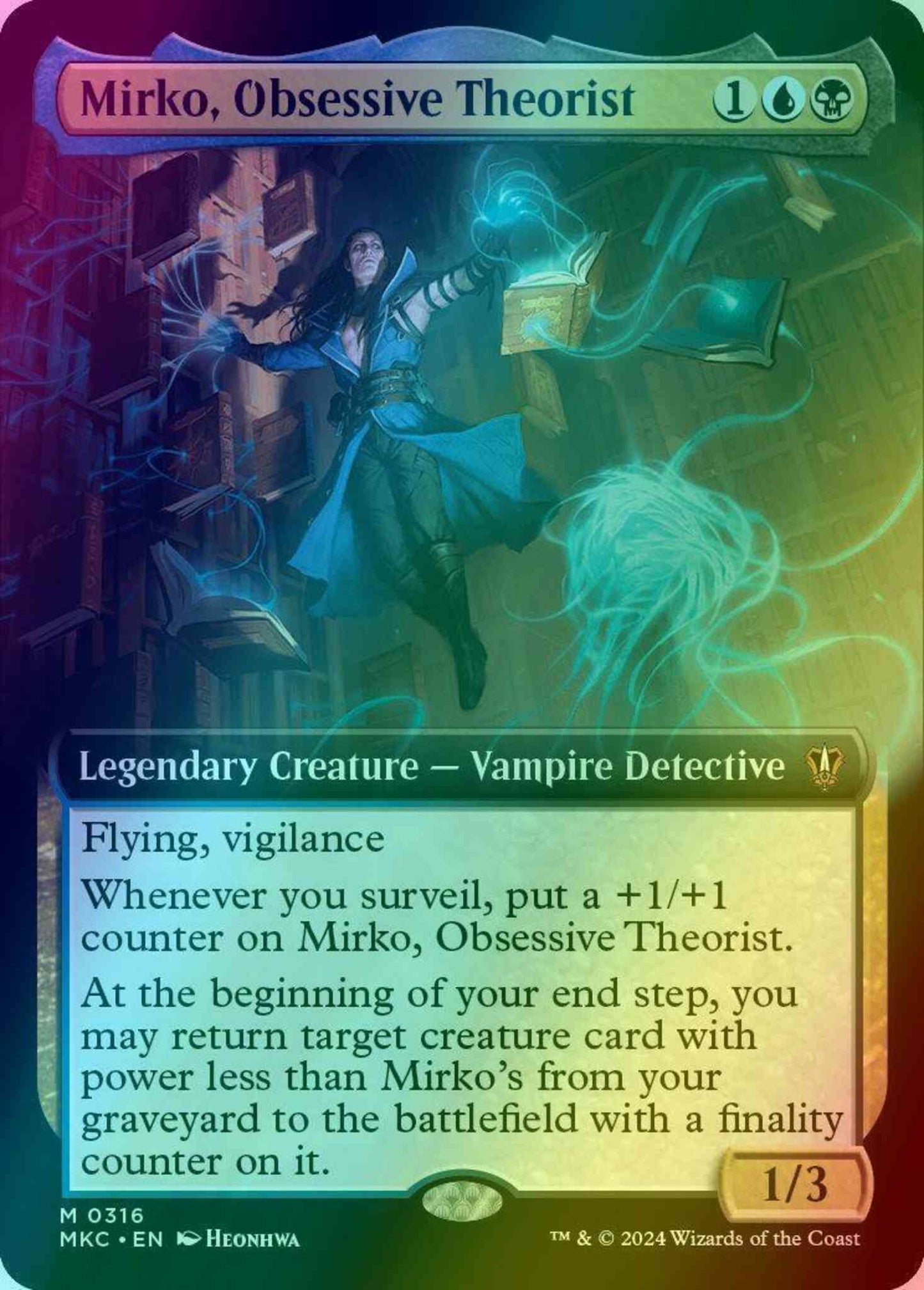 Mirko, Obsessive Theorist [316] [Extended Art] [Murders at Karlov Manor: Commander] [Foil]