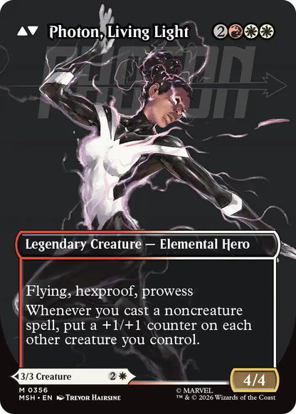 Monica Rambeau // Photon, Living Light [356] [Borderless] [Logo] [Marvel Super Heroes] [Non-Foil]