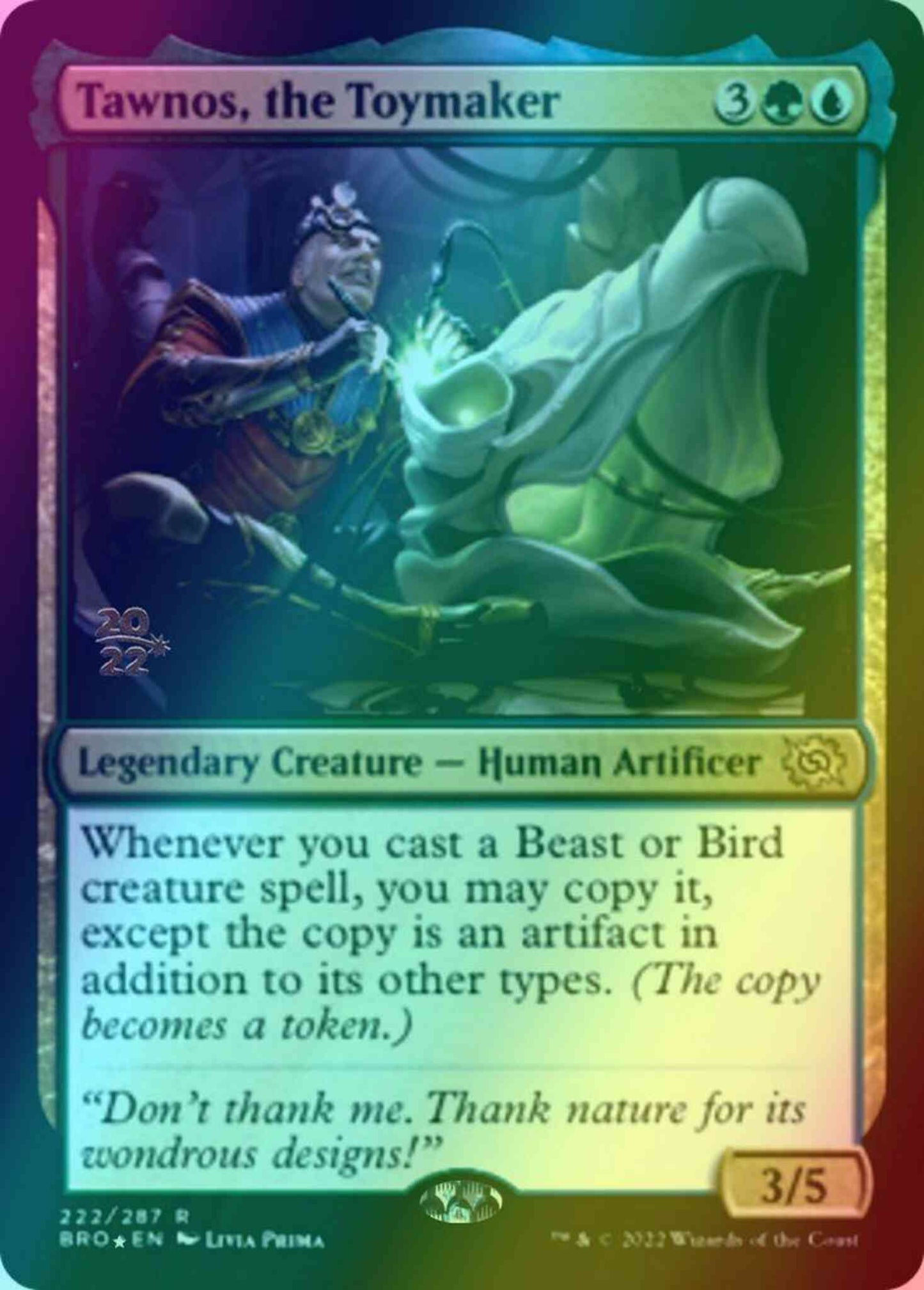 Tawnos, the Toymaker [222s] [Prerelease] [The Brothers' War: Promos] [Foil]