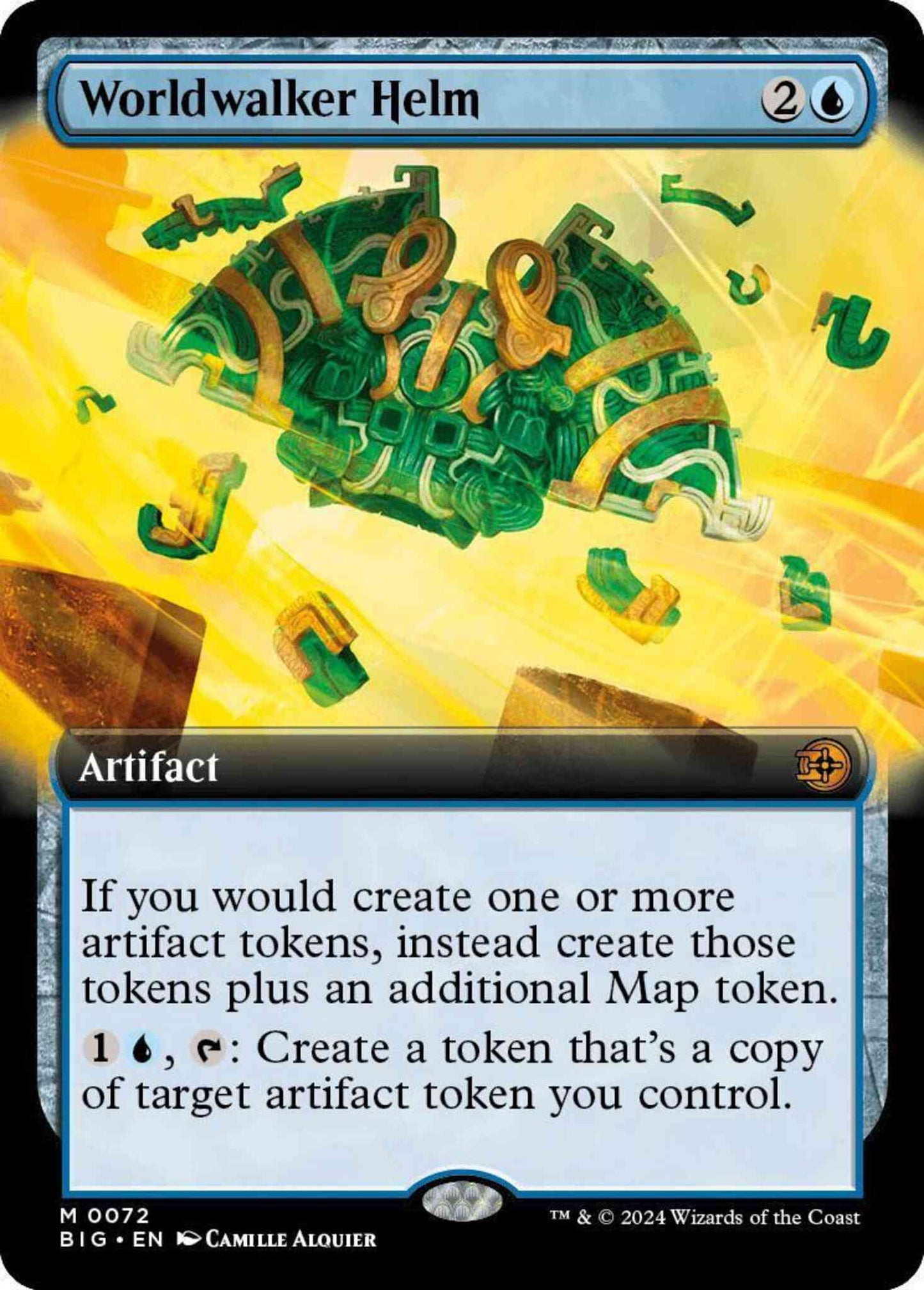 Worldwalker Helm [72] [Extended Art] [The Big Score] [Non-Foil]