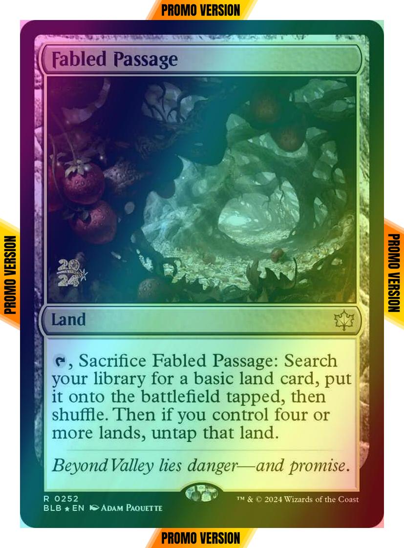 Fabled Passage [252s] [Prerelease] [Bloomburrow: Promos] [Foil]