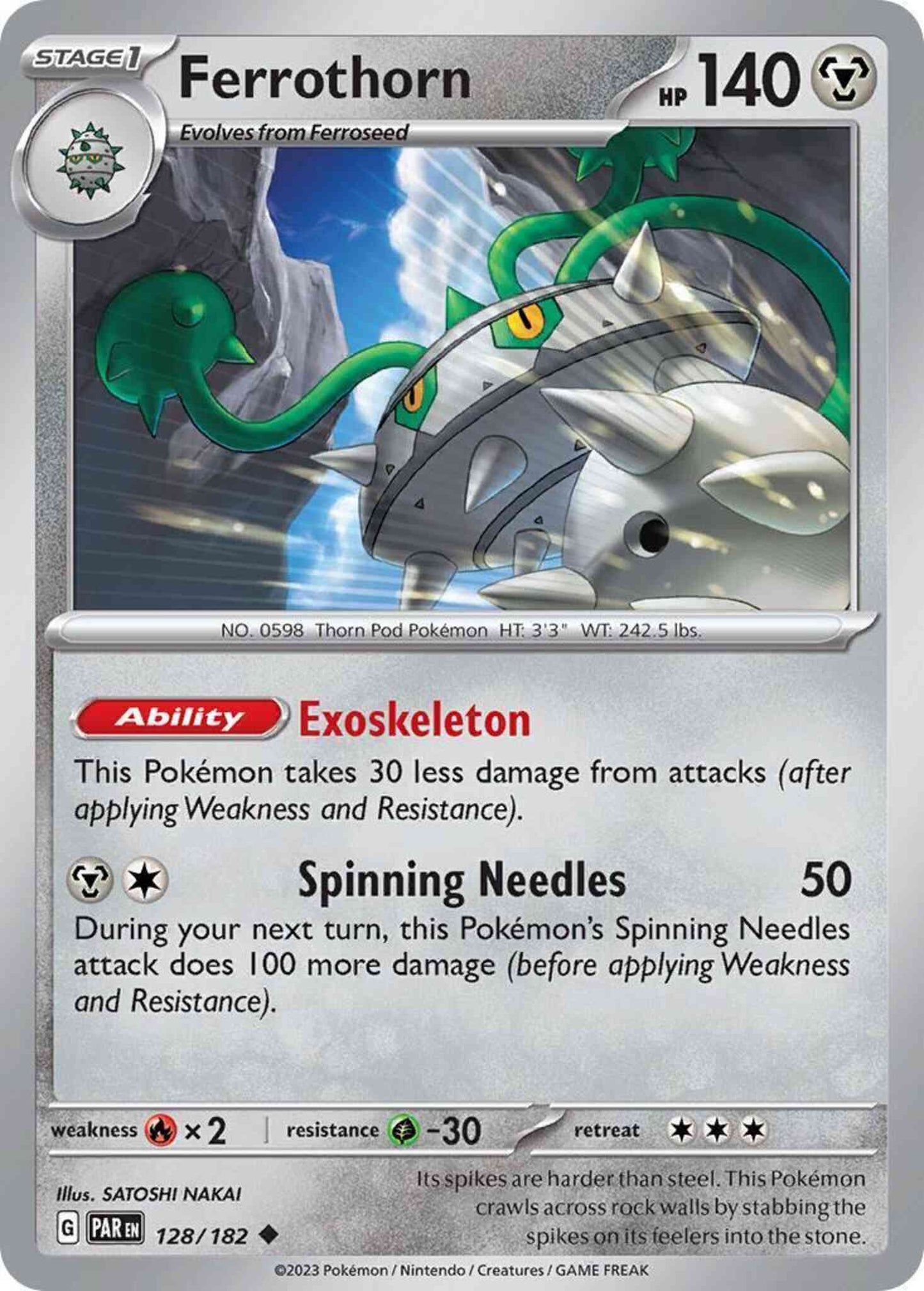 Ferrothorn - 128/182 - Uncommon [sv04-128] [Non-Holo]