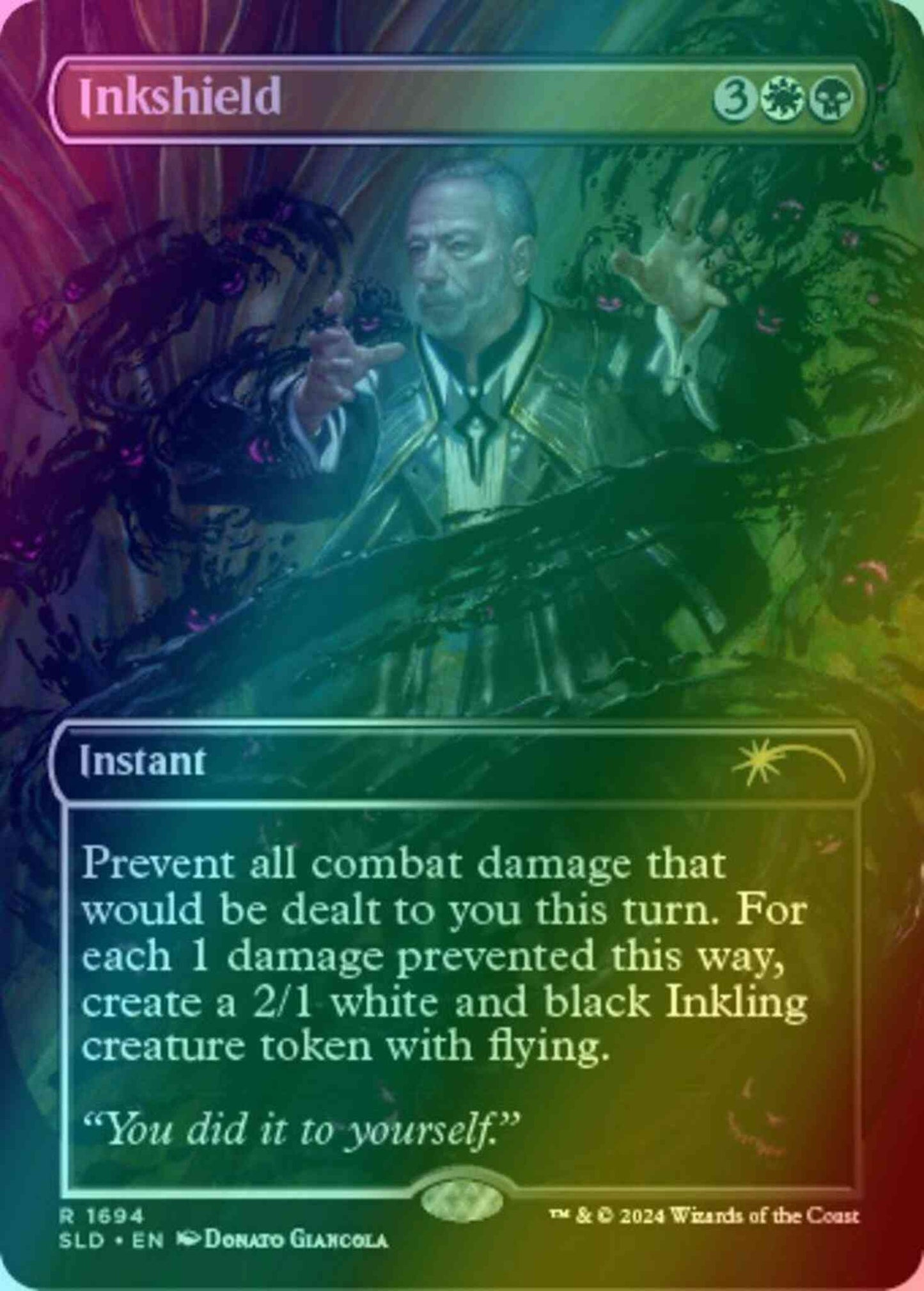 Inkshield [1694] [Borderless] [Sheldon's Spellbook] [Secret Lair Drop] [Foil]