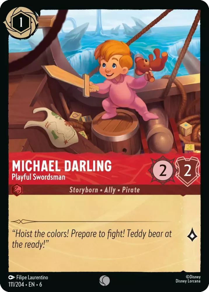 Michael Darling - Playful Swordsman - 111/204 [Azurite Sea] [Non-Foil]